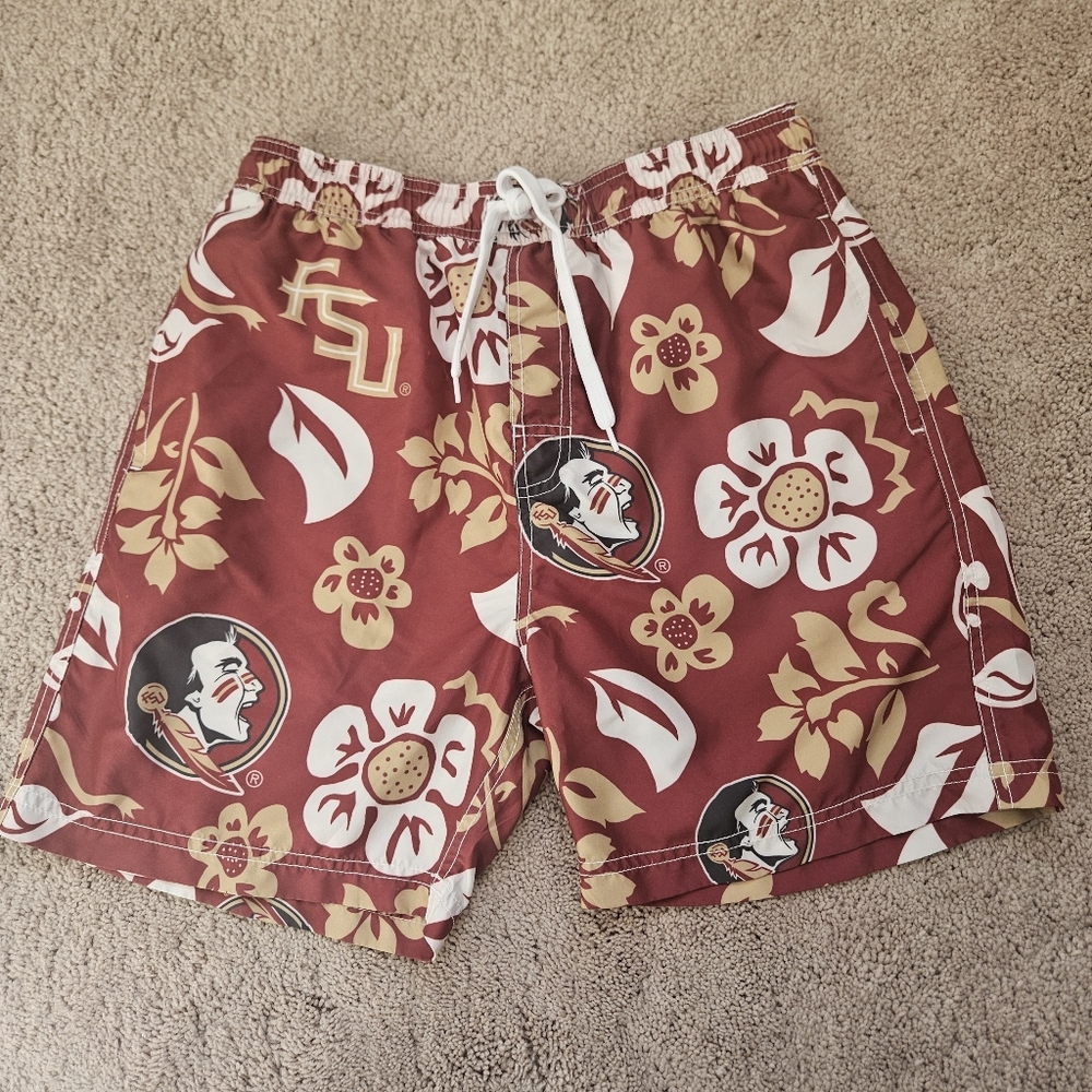 Wes and Willy Florida State Seminoles Swim Shorts Trunks Mens Med Beach Summer